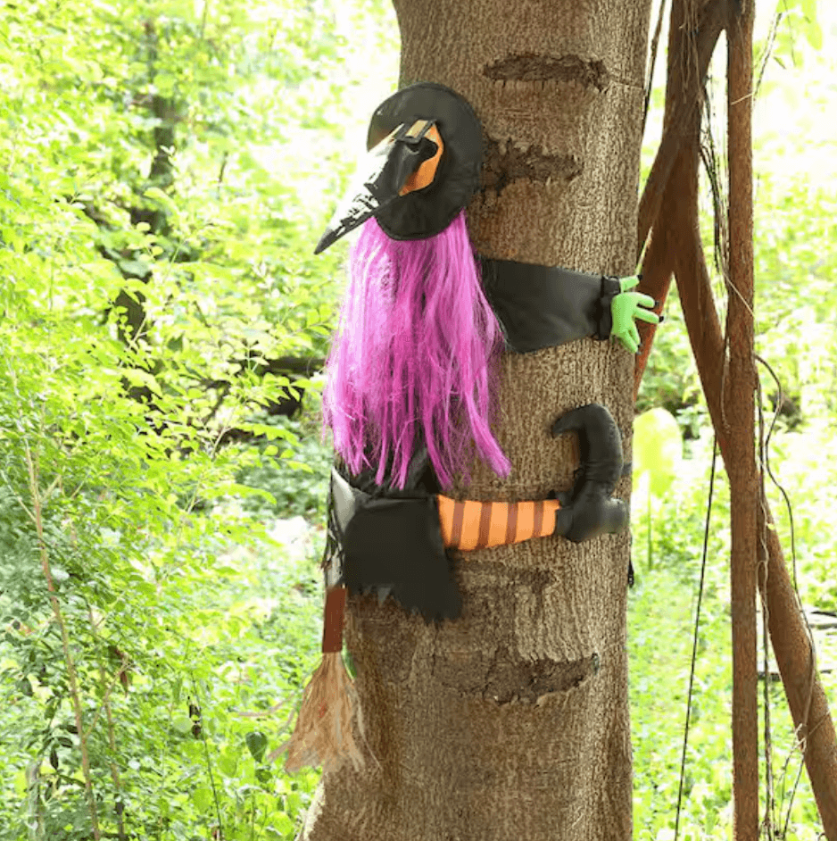outdoor halloween decorations witch